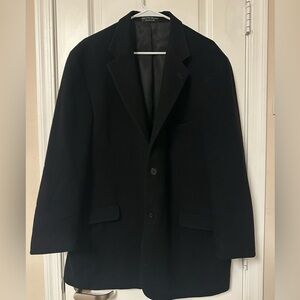 100% Camel Hair Chic Black Coat/Blazer